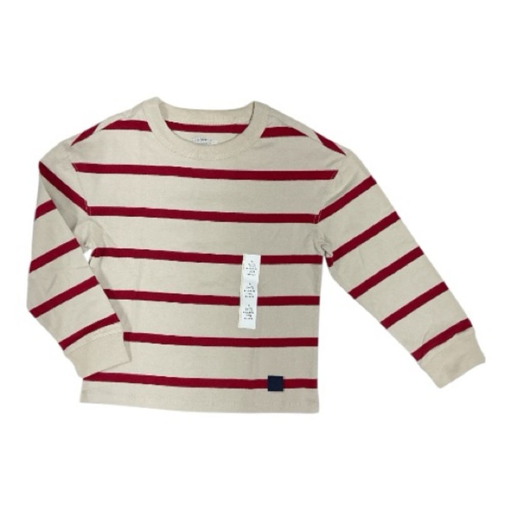 Cat & Jack - NWT -  Cream Tee with Red Stripes